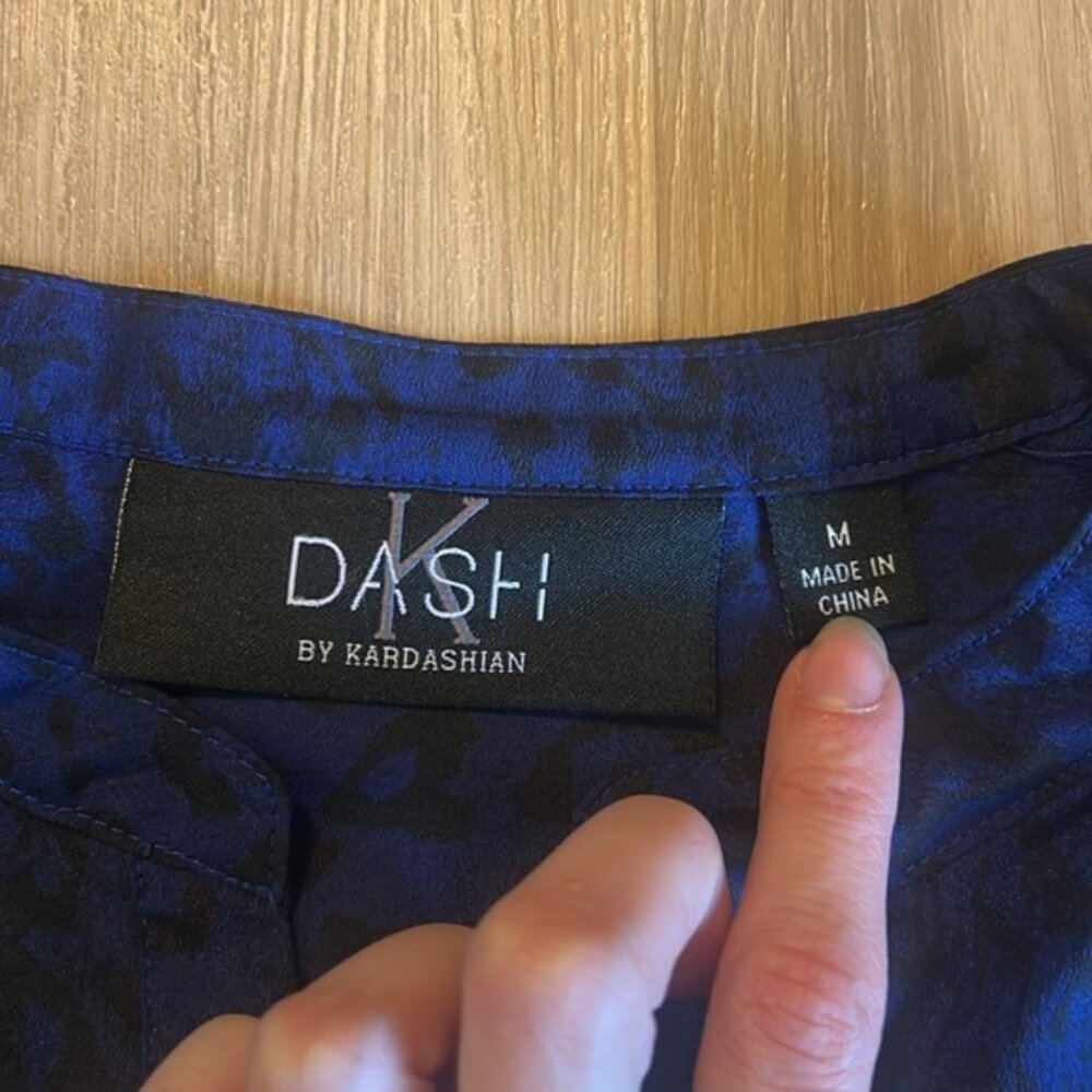 DASH Blue Patterned Blouse - Picture 2 of 3